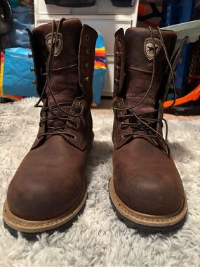 Irish Setter Brown Leather Lace-Up Work Boots